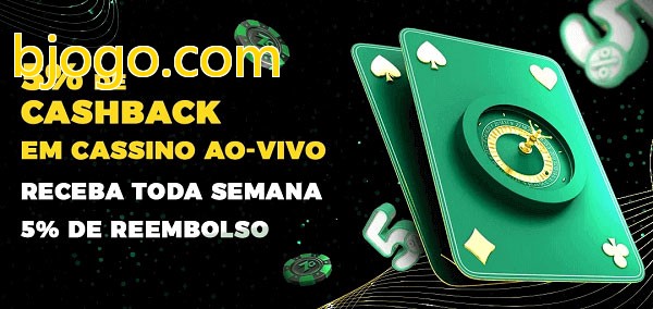 Promoções do cassino ao Vivo bjogo.com